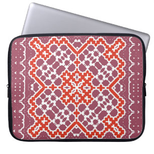 Keramiska talavera-plattor av dekorativt färg. Bat Laptop Fodral