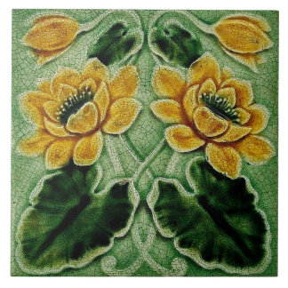 Keramiska väggplattor, art nouveau stil kakelplatta