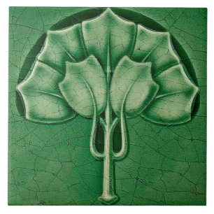 Keramiska väggplattor, art nouveau stil kakelplatta