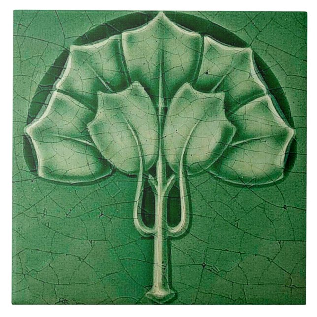 Keramiska väggplattor, art nouveau stil kakelplatta (Framsidan)