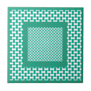 Keramiskt belägga med tegel, det gröna geometris kakelplatta