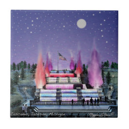 Keramiskt belägga med tegel - kaskader Jackson Kakelplatta