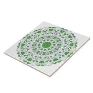 Keramiskt belägga med tegel - klöver Kaleidoscop Kakelplatta