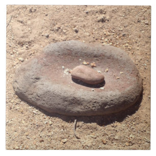 Keramiskt belägga med tegel Metate Kakelplatta