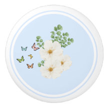 Keramiskt dörrkadmium - Blommigt