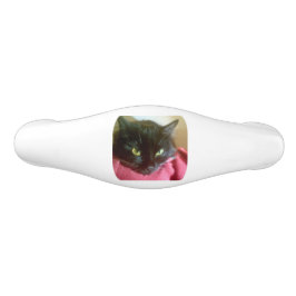 Keramiskt handtag för svart katt