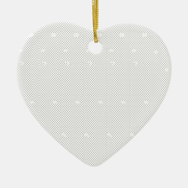 Keramiskt hjärteprydnad | Elegant julminne Julgransprydnad Keramik (Framsidan)