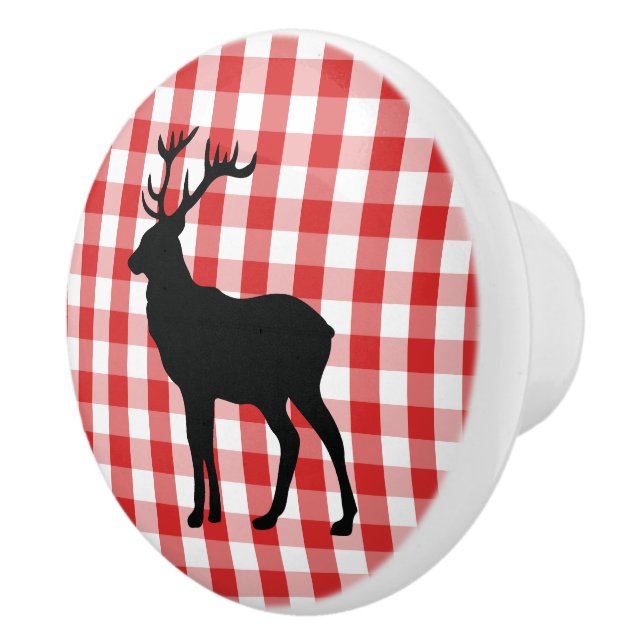 Keramiskt kabinett Knob-Red Play & Elk Knopp (Höger)
