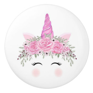 Keramiskt kabinett Knob-Unicorn Ceramic Knob Knopp