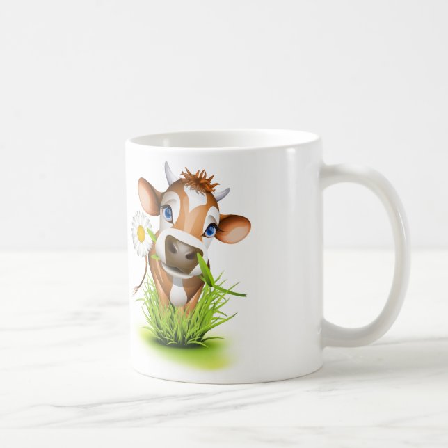 Keramiskt kaffe Mugg-Cow Kaffemugg (Höger)