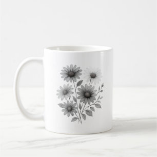 Keramiskt kaffe Mugg - Daisy design - korrin & Co