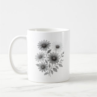 Keramiskt kaffe Mugg - Daisy design - korrin & Co