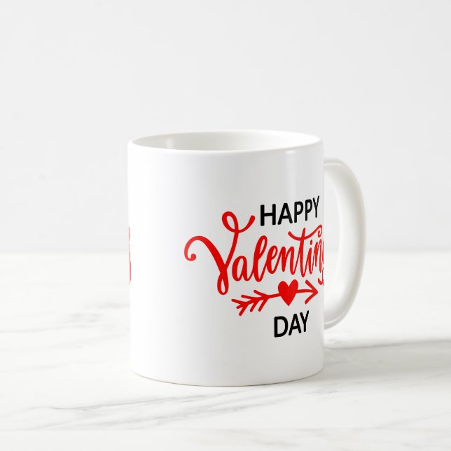 Keramiskt kaffe Mugg-Valentine Hearts Kaffemugg (Framsida höger)