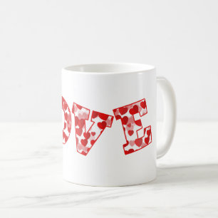 Keramiskt kaffe Mugg-Valentine Hearts Kaffemugg