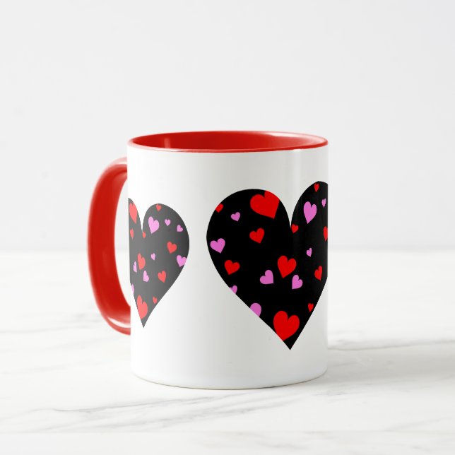 Keramiskt kaffe Mugg-Valentine Hearts Mugg (Framsida vänster)