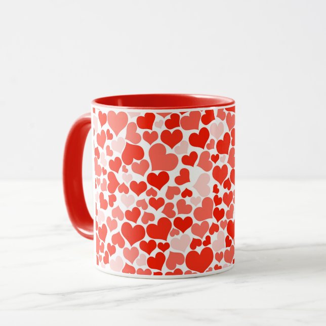 Keramiskt kaffe Mugg-Valentine Hearts Mugg (Framsida vänster)