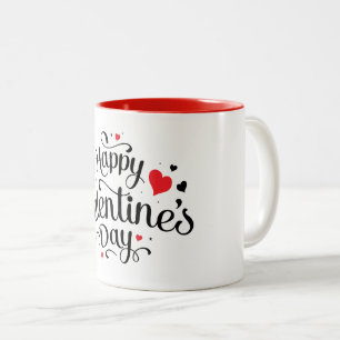 Keramiskt kaffe Mugg-Valentine Hearts Två-Tonad Mugg