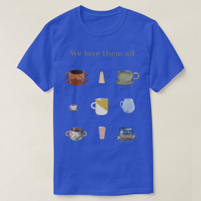 Keramiskt kaffe te mugg kopp Vi kärlekar alla krop T Shirt (Design framsida)
