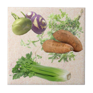 Keramiskt kök belägger med tegel kakelplatta