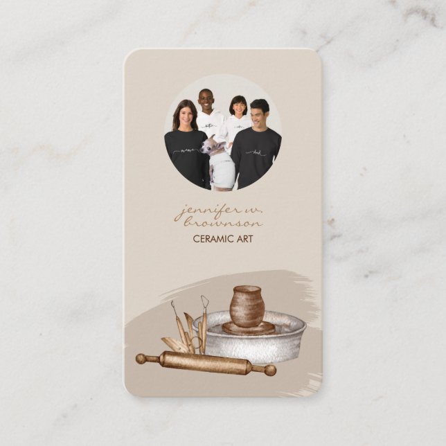 Keramiskt Krukmakeri Företagsfoto (Framsida)