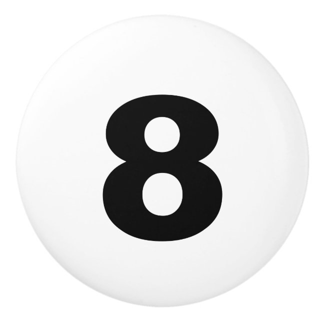 Keramiskt numrera knoppen knopp (Framsidan)