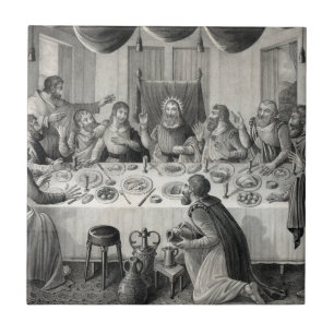 keramiskt plattan "Last Supper" Kakelplatta