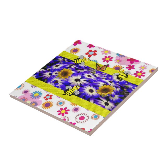 Keramiskt plattbumblebee kakelplatta (Sidan)