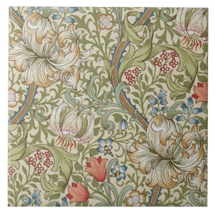 Keramiskt plattgods William Morris-design 012 Kakelplatta