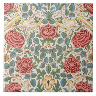 Keramiskt plattgods William Morris-design 016 Kakelplatta