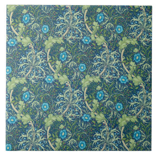 Keramiskt plattgods William Morris-design 020 Kakelplatta