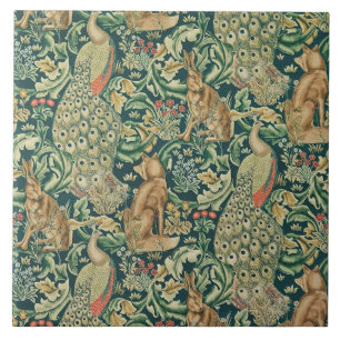 Keramiskt plattgods William Morris-design 021 Kakelplatta