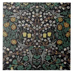 Keramiskt plattgods William Morris-design 024 Kakelplatta