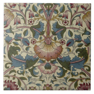 Keramiskt plattgods William Morris-design 026 Kakelplatta
