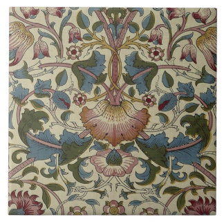 Keramiskt plattgods William Morris-design 026 Kakelplatta