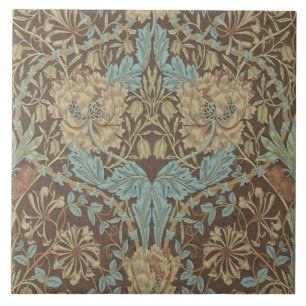 Keramiskt plattgods William Morris-design 02 Kakelplatta