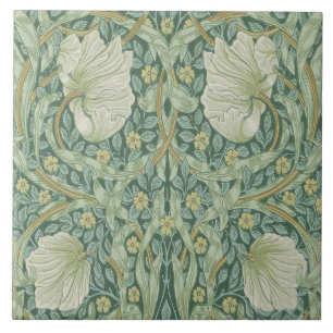 Keramiskt plattgods William Morris-design 05 Kakelplatta