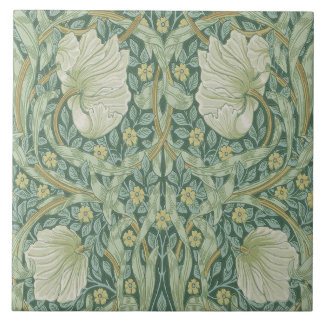 Keramiskt plattgods William Morris-design 05 Kakelplatta