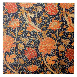 Keramiskt plattgods William Morris-design 06 Kakelplatta