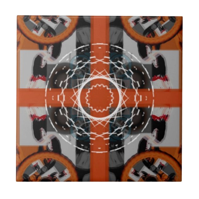 Keramiskt plattor (Adelaids roterande orange) Kakelplatta (Framsidan)