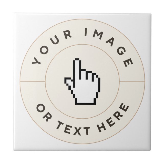 Keramiskt plattor - Anpassningsbar (lägg till bild Kakelplatta (Framsidan)