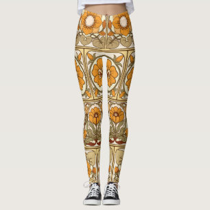 Keramiskt plattor: Art nouveau Stil. Leggings