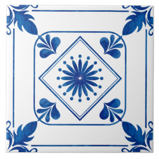 Keramiskt plattor (Classic Blue) Kakelplatta