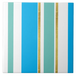 Keramiskt plattor - Coola Blue Guld Split Kakelplatta