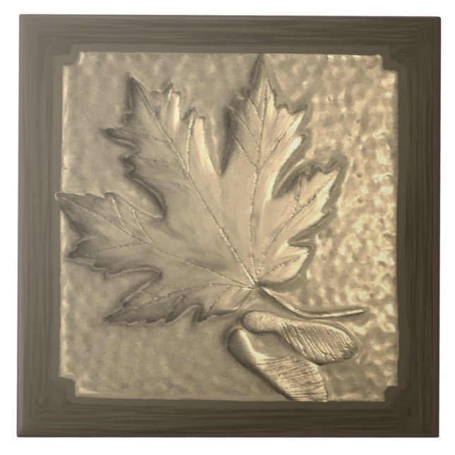 Keramiskt plattor, Craftsmästare Maple Löv guld Kakelplatta (Framsidan)