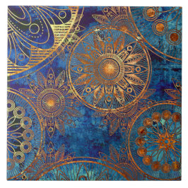 Keramiskt plattor - Guld Hjul Kakelplatta