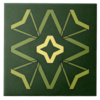 Keramiskt plattor - Gult och Grönt Texturerad Möns Kakelplatta
