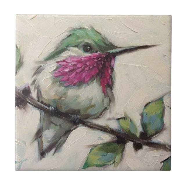 Keramiskt plattor - Hummingbird Kakelplatta (Framsidan)