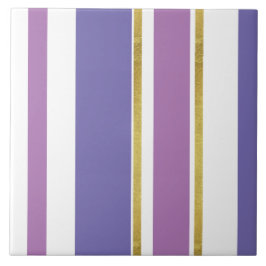 Keramiskt plattor - Lilac med Guld delad Kakelplatta