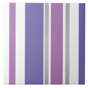 Keramiskt plattor - Lilac med Silver delad Kakelplatta