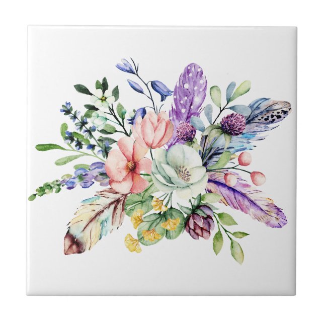 Keramiskt plattor, liten (4,25 x 4,25 tum), kakelplatta (Framsidan)